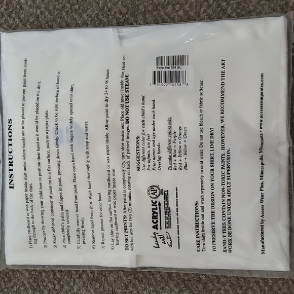 NWT WORLDS BEST GRANDMA Hand--y craft shirt! - Picture 2 of 2